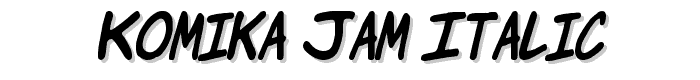 Komika Jam Italic font